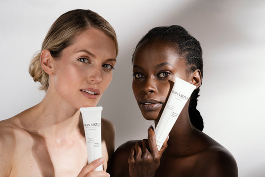 Summer Skincare for Sensitive Skin: A Comprehensive Guide: Two models holding face cream