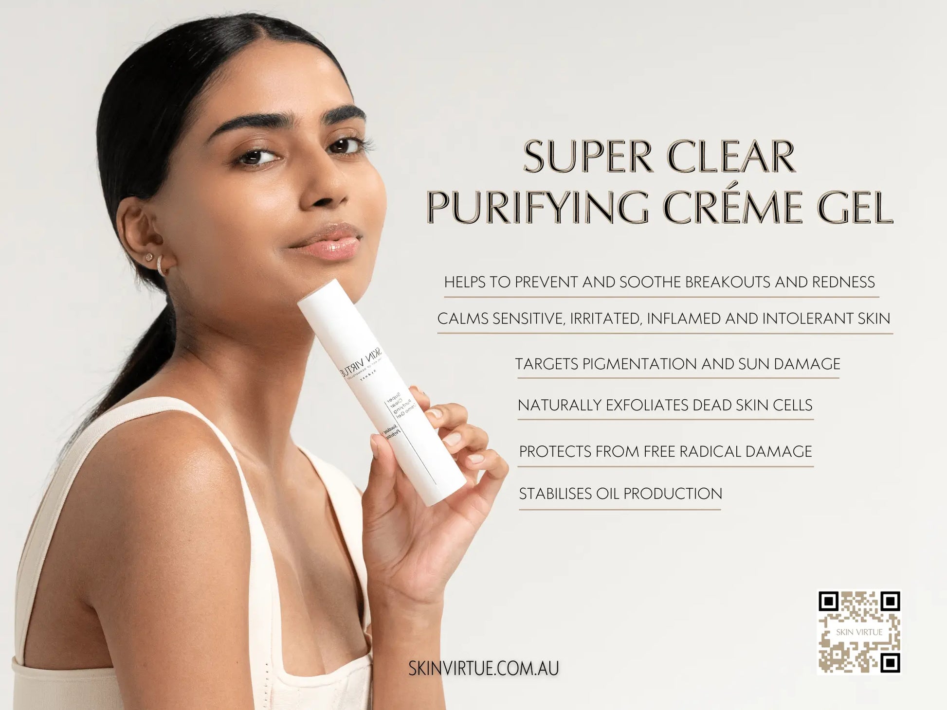Super Clear Purifying Créme Gel 10ml - Skin Virtue