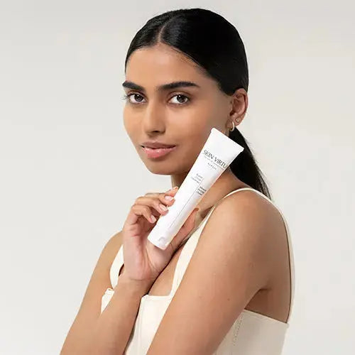 Young Model holding super clear cleanse