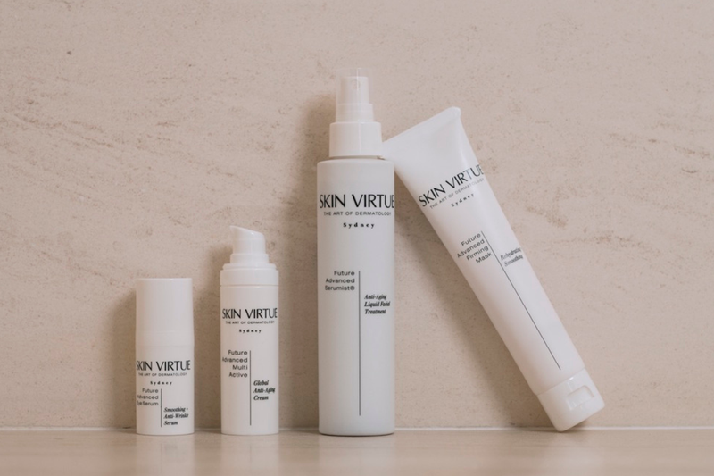 Skin Virtue Future Advanced Collection products — longevity treatments for ageing skin
