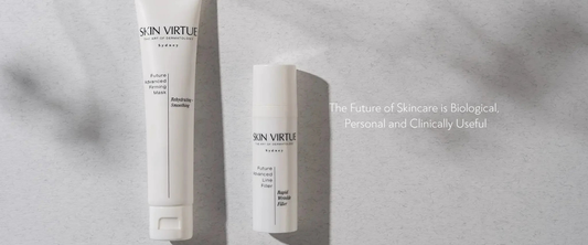 Skin Virtue Future Advanced product detail for professional longevity support, visible firmness and radiance.