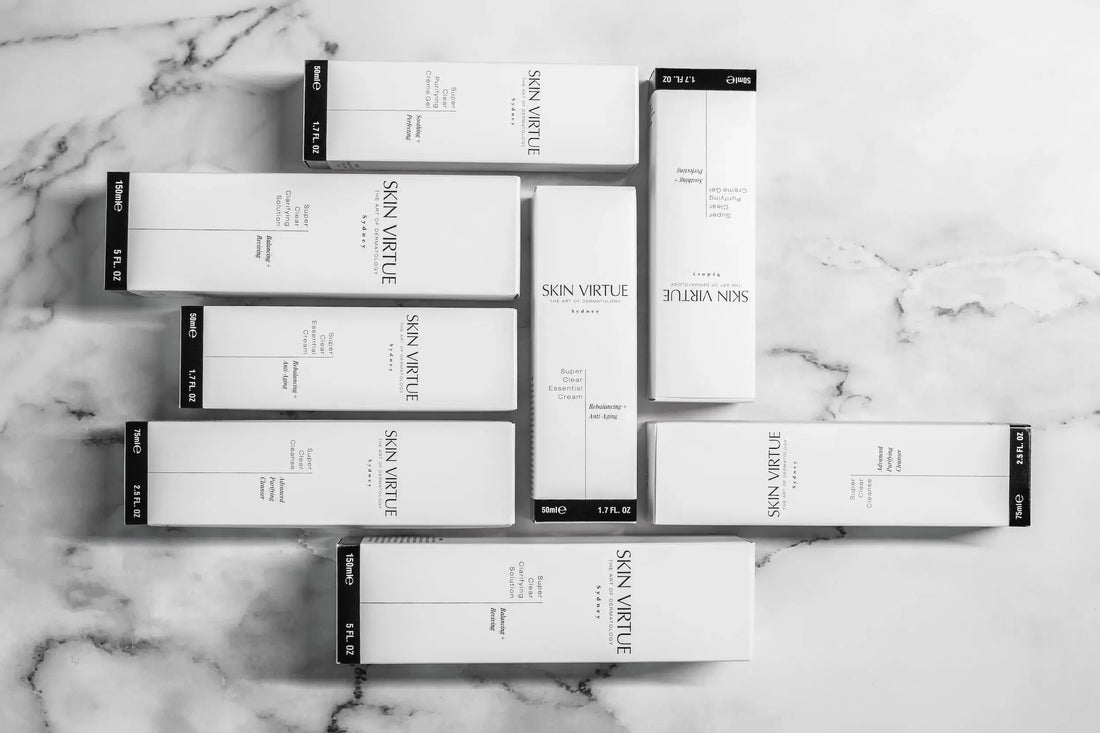 Skin Virtue Super Clear Collection for oily, combination and blemish-prone sensitive skin