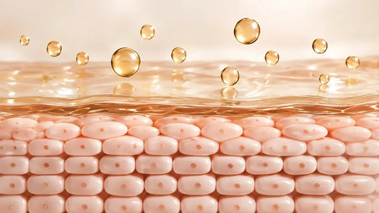 Skin barrier structure visual for professional skincare reaction assessment