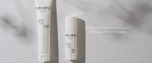 Skin Virtue Future Advanced product detail for professional longevity support, visible firmness and radiance.