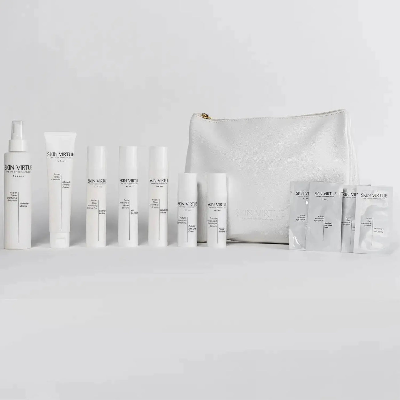 Blemish + Anti-Ageing Essential Set product infographic