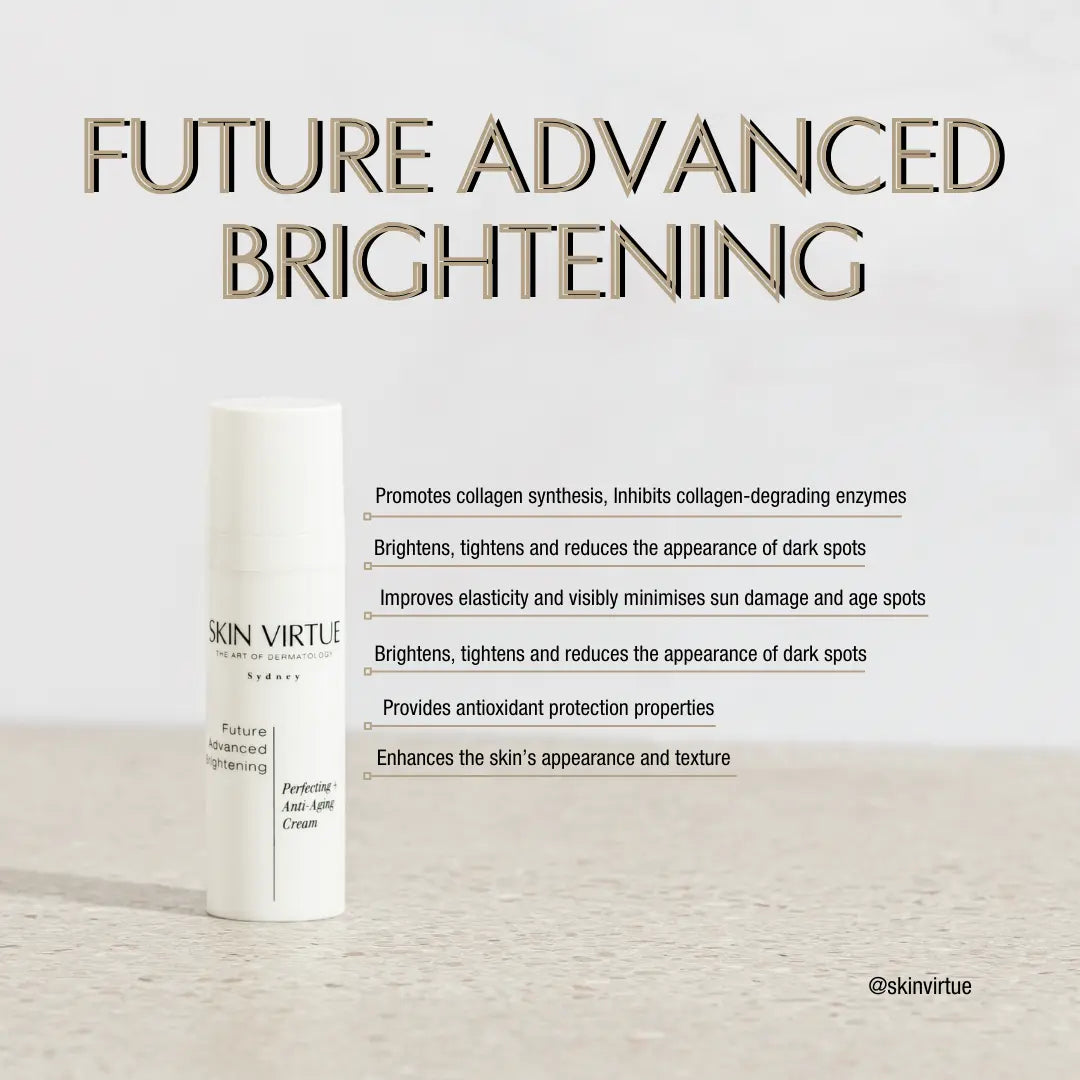 Future Advanced Brightening product infographic