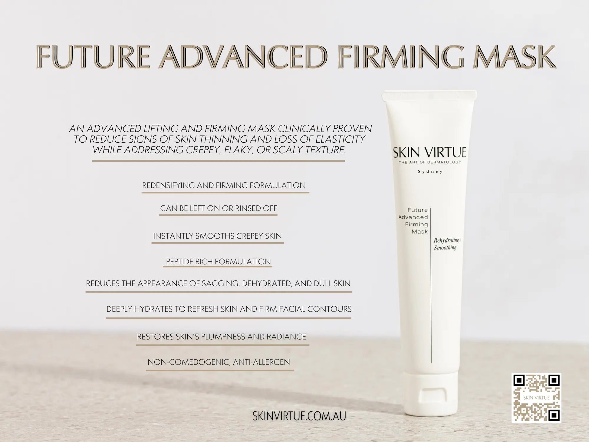 Future Advanced Firming Mask Infographic 