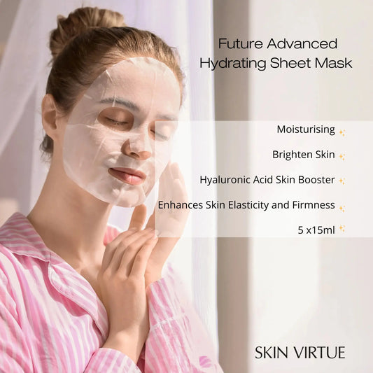 Future Advanced Hydrating 15ml Sheet Mask | 5 Pack Skin Virtue