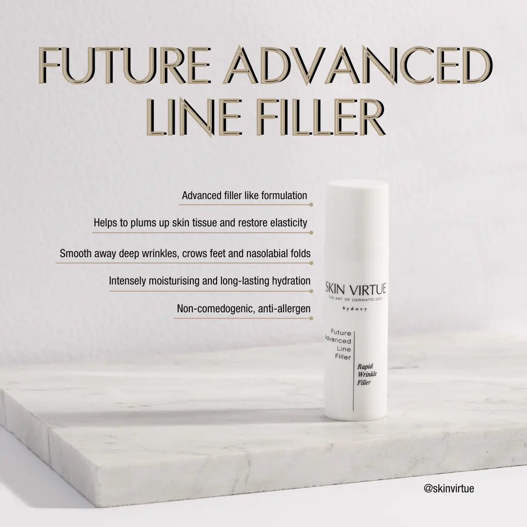 Future Advanced Line Filler product infographic