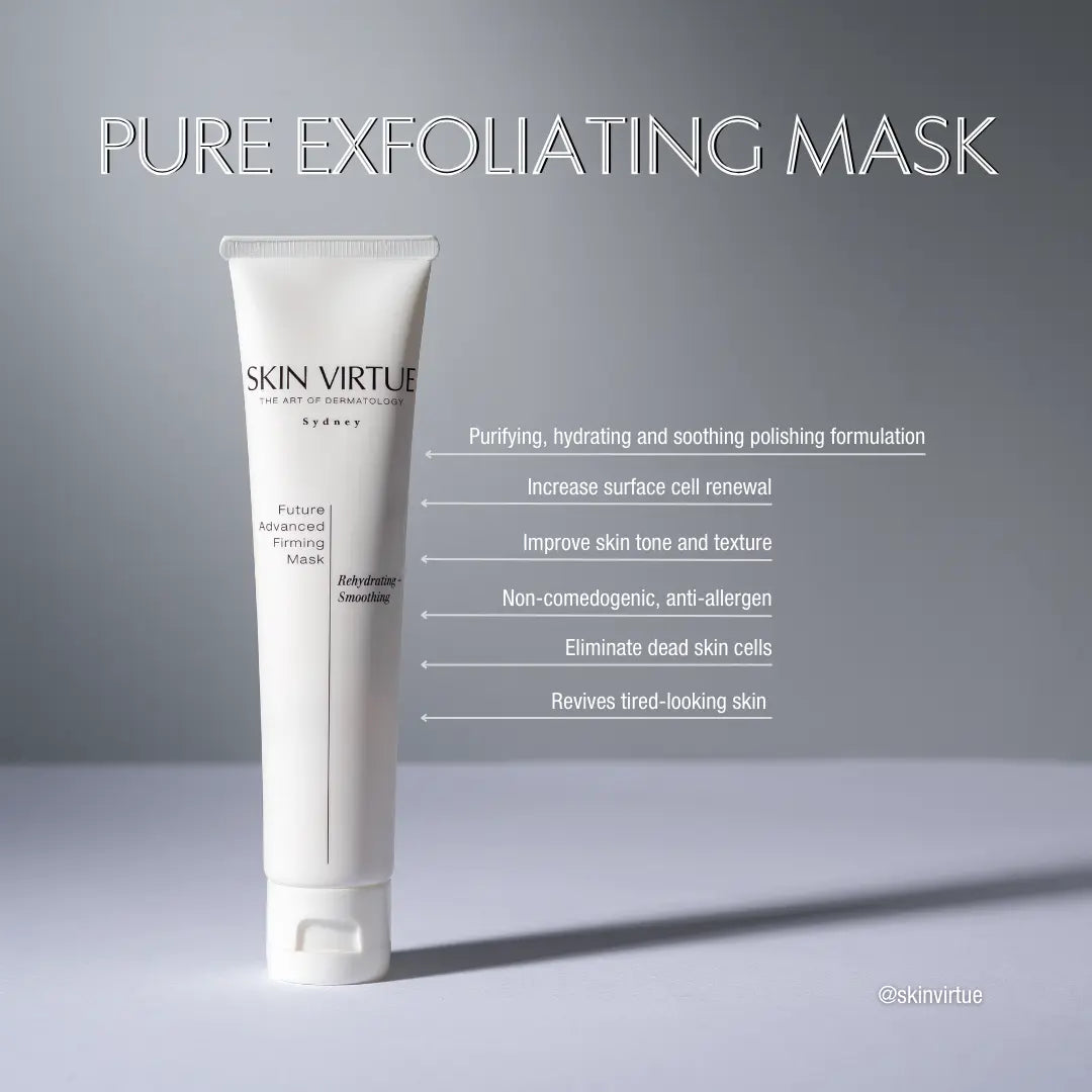 Pure Exfoliating Mask product infographic