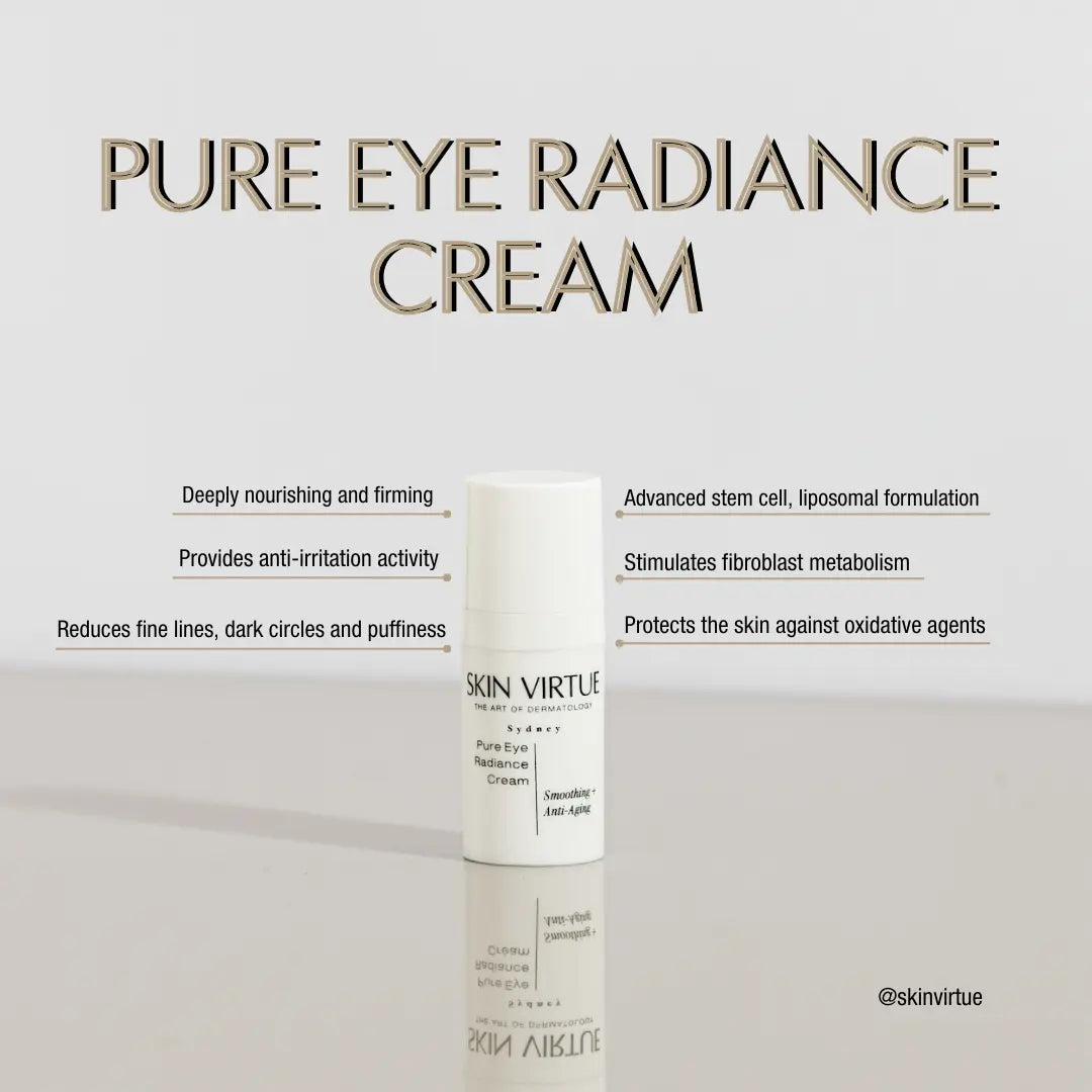 Pure Eye Radiance Cream product infographic