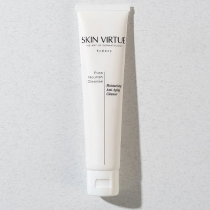 Pure_Nourish_Cleanse-Skin_Virtue_-_Pure_Nourish_Collection_-_Cream_Cleanser_-_Dry_Compromised_Skin_Barrier_-_Product_Flat_Lay