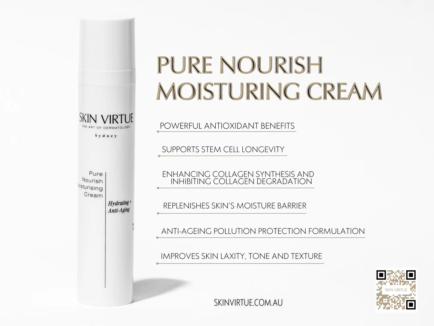 Pure Nourish Moisturising Cream - Skin Virtue