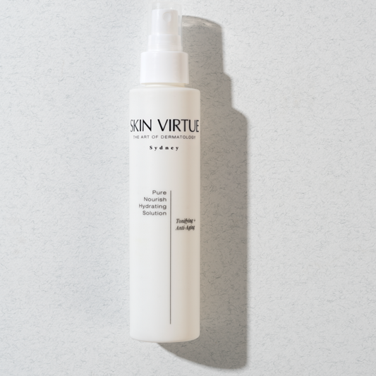 Pure Nourish Hydrating Solution Product Flat Lay