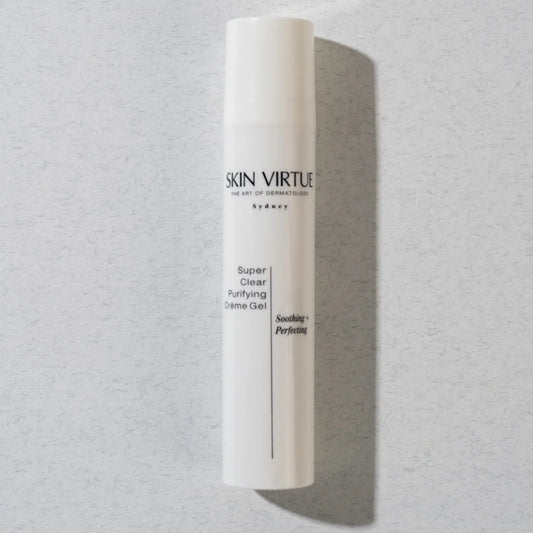 Super_Clear_Purifying_Creme_Gel-Super_Clear_Purifying_Creme_Gel_-_Skin_Virtue-Oily_Combination_Skin-_Blemish_Redness_Contol-Blemish_contol-_Vitamin_C-_Zinc-_Flat_lay