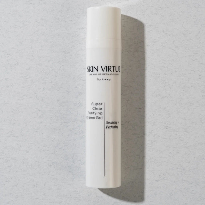 Super_Clear_Purifying_Creme_Gel-Super_Clear_Purifying_Creme_Gel_-_Skin_Virtue-Oily_Combination_Skin-_Blemish_Redness_Contol-Blemish_contol-_Vitamin_C-_Zinc-_Flat_lay